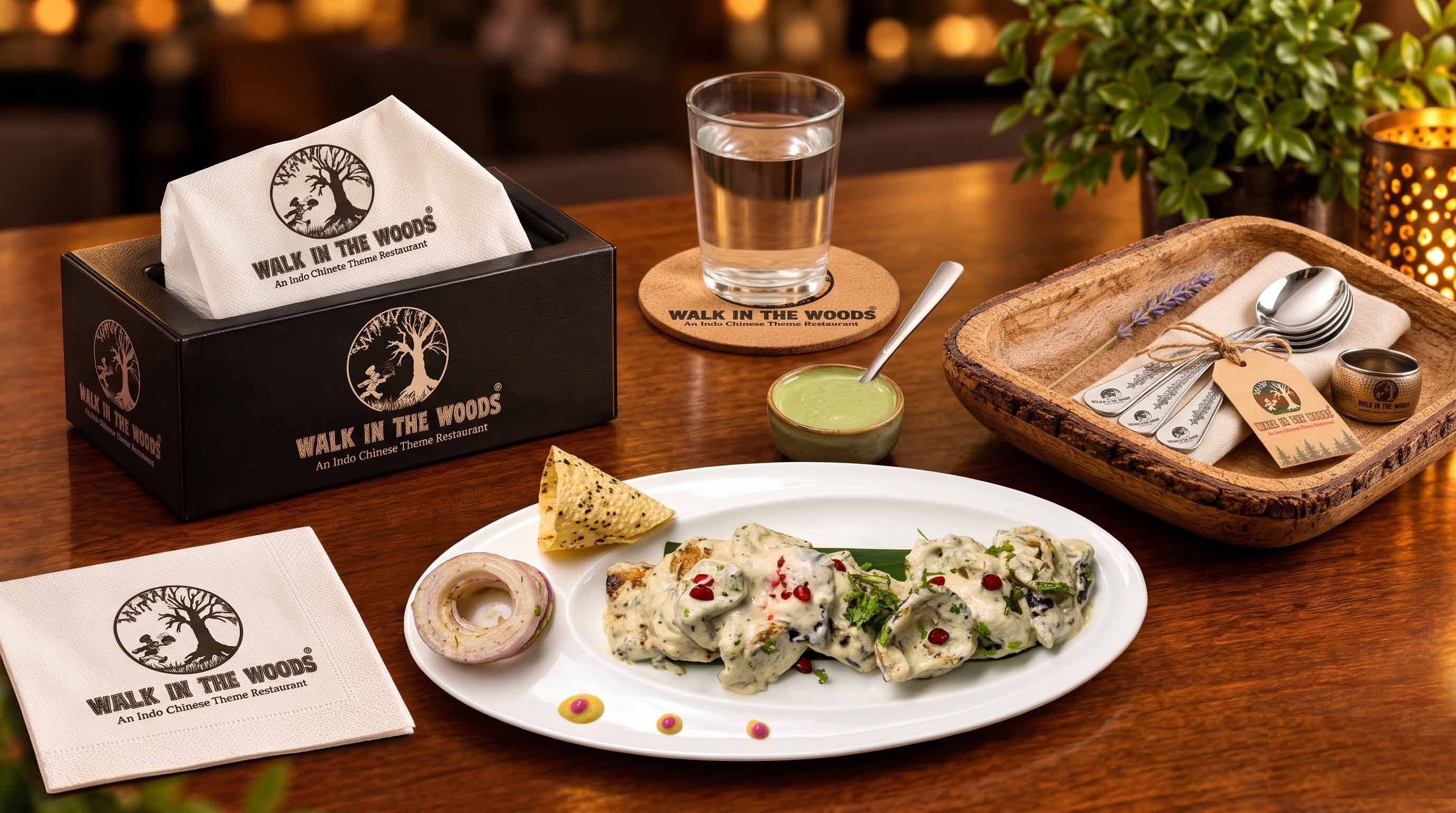 Enjoy creamy, smoky Tandoori Malai Soya Chaap at Walk In The Woods, a North Indian and Chinese restaurant in Vaishali, Ghaziabad. Discover delicious vegetarian starters.